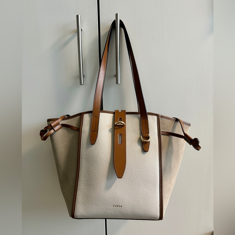 COPY - Furla Net Medium Leather & Suede Tote Bag